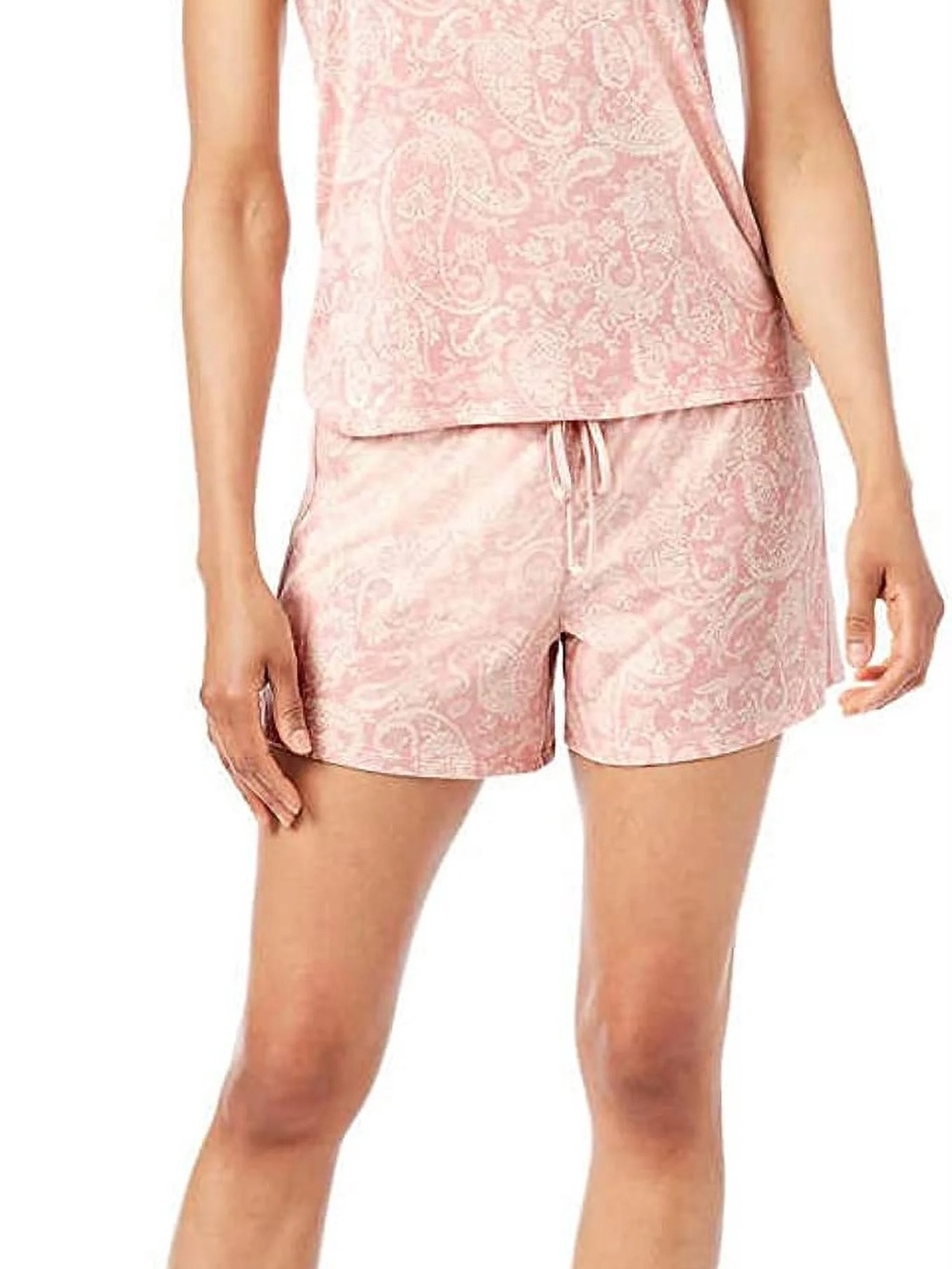 Lucky Brand Pink Paisley Short Pajama Set